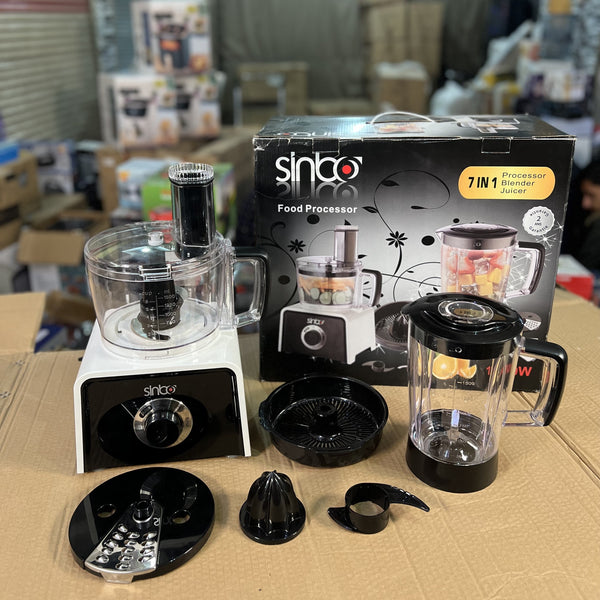 Sinbo 7-in-1 Food Precessor, Blender & Juicer - Lot Imported